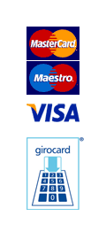 Akzeptanzzeichen Kreditkarten